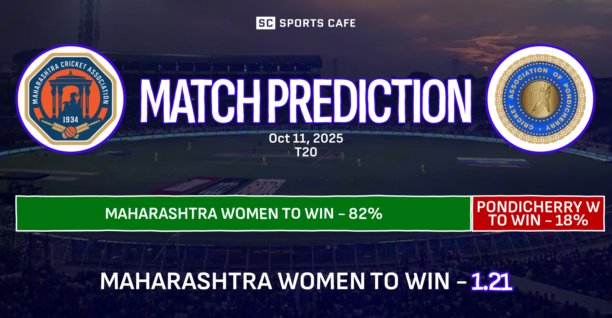 Maharashtra Women vs Pondicherry Women